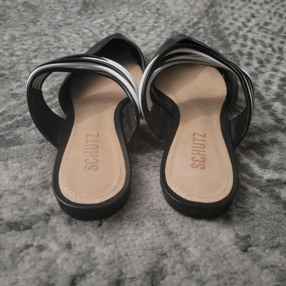 Schutz Strap Detailed Mule Flata Size 38 - image 8